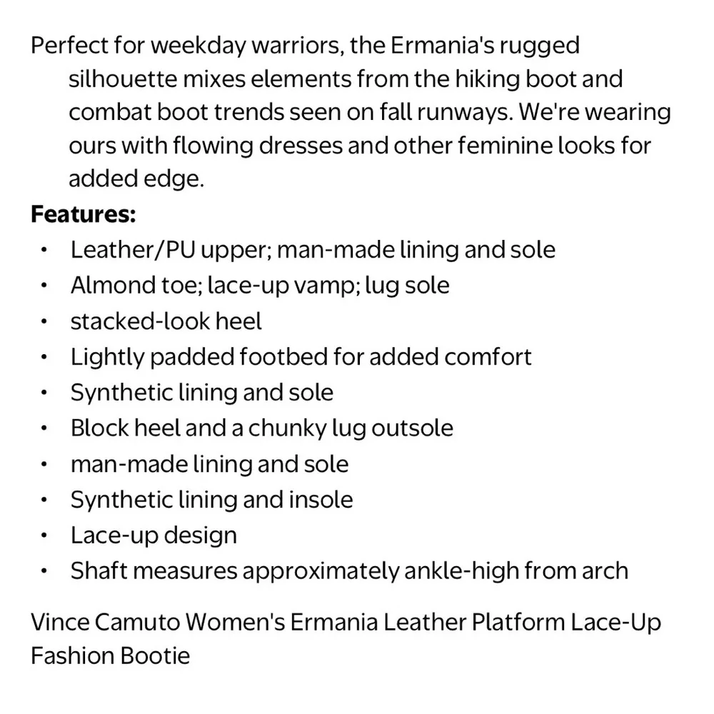 Vince Camuto Cream Lace-Up Platform Heeled Boots - Picture 8 of 8